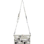 Cute Cat Seamless Pattern Mini Crossbody Handbag