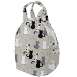 Cute Cat Seamless Pattern Travel Backpack