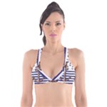 Anchor Background Design Plunge Bikini Top