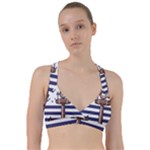 Anchor Background Design Sweetheart Sports Bra