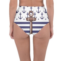 Reversible High-Waist Bikini Bottoms 