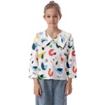 Vector Set Isolates With Cute Birds Scandinavian Style Kids  Sailor Shirt