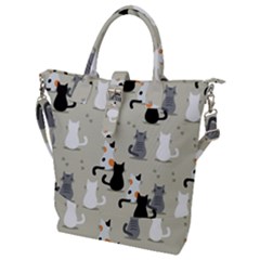 Buckle Top Tote Bag 