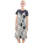 Cute Cat Seamless Pattern Camis Fishtail Dress
