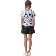 Kids  Cut Out Flutter Sleeves 