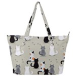 Cute Cat Seamless Pattern Full Print Shoulder Bag