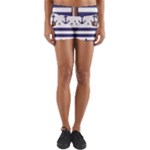 Anchor Background Design Yoga Shorts