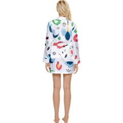 Long Sleeve Satin Robe 