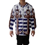 Anchor Background Design Kids  Hooded Windbreaker