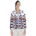 Anchor Background Design Women s Windbreaker