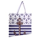 Zipper Large Tote Bag 