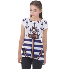 Cap Sleeve High Low Top 