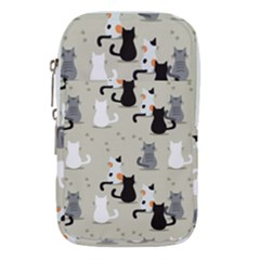 Cute Cat Seamless Pattern Waist Pouch (Small) from ArtsNow.com