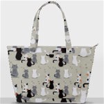 Cute Cat Seamless Pattern Back Pocket Shoulder Bag 
