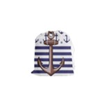 Anchor Background Design Drawstring Pouch (XS)