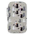 Cute Cat Seamless Pattern Waist Pouch (Large)