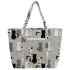 Zip Up Canvas Bag 