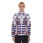 Anchor Background Design Women s Bomber Jacket