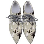 Cute Cat Seamless Pattern Pointed Oxford Shoes