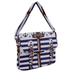 Anchor Background Design Buckle Messenger Bag