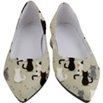 Cute Cat Seamless Pattern Women s Block Heels 
