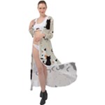 Cute Cat Seamless Pattern Maxi Chiffon Beach Wrap
