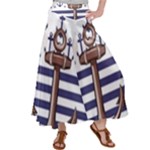 Anchor Background Design Women s Satin Palazzo Pants