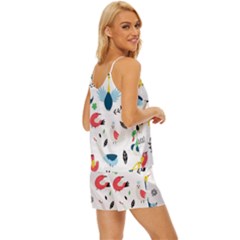 V-Neck Satin Pajamas Set 