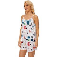 Satin Pajama Short Set 