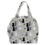 Cute Cat Seamless Pattern Boxy Hand Bag