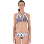Anchor Background Design Perfectly Cut Out Bikini Set
