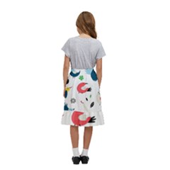 Kids  Ruffle Flared Wrap Midi Skirt 