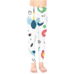 Vector Set Isolates With Cute Birds Scandinavian Style Kids  Classic Winter Leggings