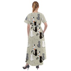 Front Wrap High Low Dress 