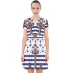 Anchor Background Design Adorable in Chiffon Dress