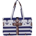 Anchor Background Design Canvas Work Bag