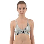 Cute Cat Seamless Pattern Wrap Around Bikini Top