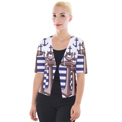 Cropped Button Cardigan 