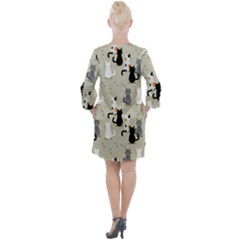 Open Neck Shift Dress 