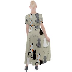 Button Up Short Sleeve Maxi Dress 