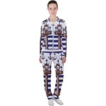 Anchor Background Design Casual Jacket and Pants Set