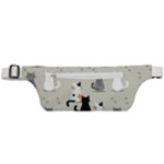 Cute Cat Seamless Pattern Active Waist Bag