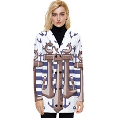 Button Up Hooded Coat  