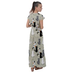Flutter Sleeve Maxi Dress 