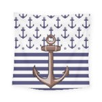 Anchor Background Design Square Tapestry (Small)
