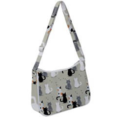 Zip Up Shoulder Bag 