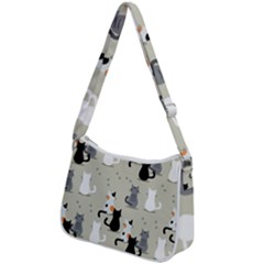 Zip Up Shoulder Bag 