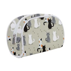 Cute Cat Seamless Pattern Make Up Case (Small) from ArtsNow.com