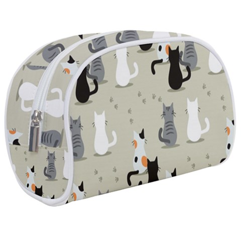 Cute Cat Seamless Pattern Make Up Case (Medium) from ArtsNow.com