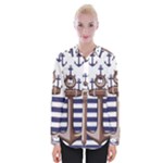 Anchor Background Design Womens Long Sleeve Shirt
